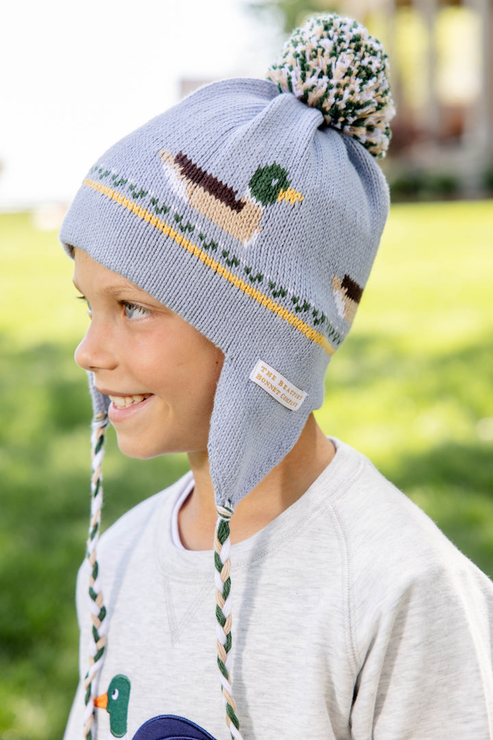 Parrish Pom Pom Hat - Sarasota Sky with Ducks