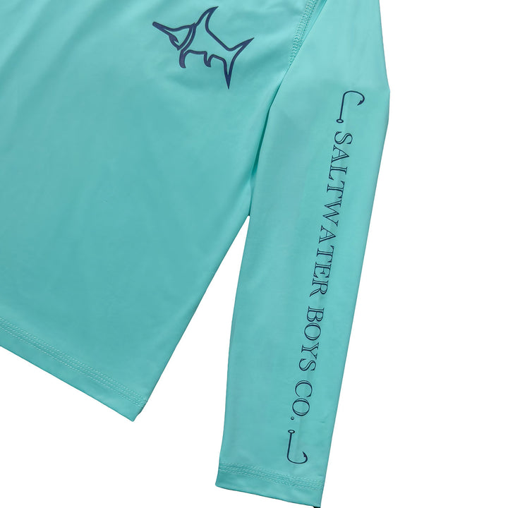 Tybee Rashguard Med Aqua