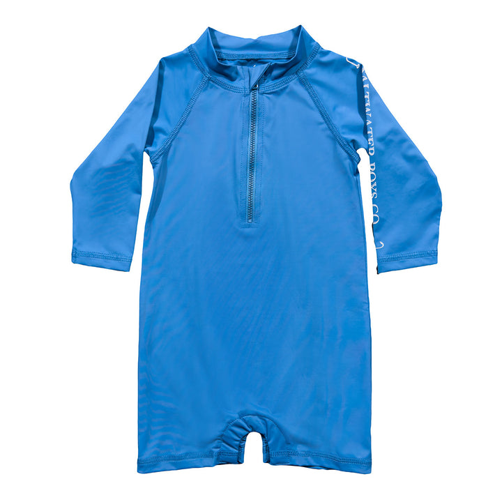 Tybee Rashguard Romper Med Blue