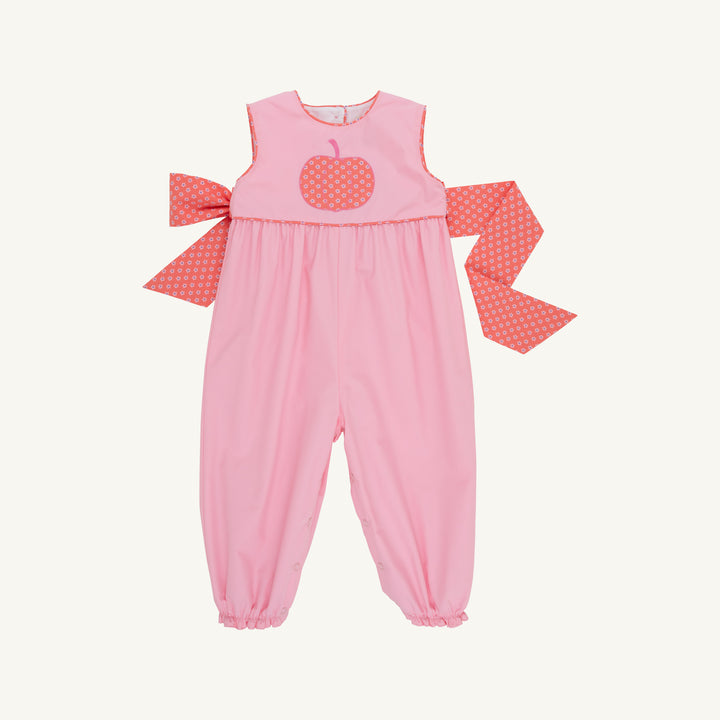 Sleeveless Rebecca Romper Sandpearl Pink &amp; Mill St Manor Mini Floral