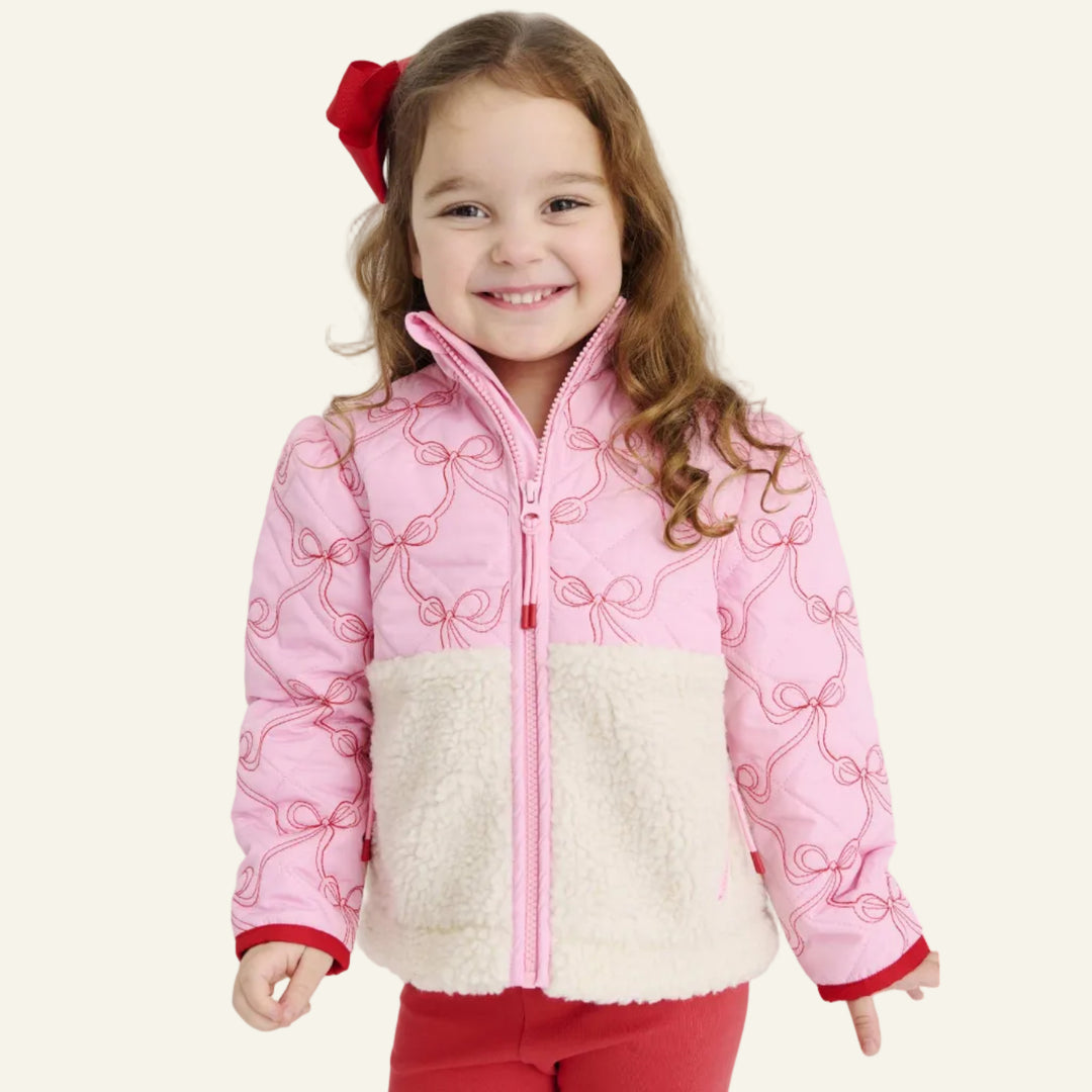 Cate Coat Bluffton Bows with Richmond Red &amp; Palmetto Pearl