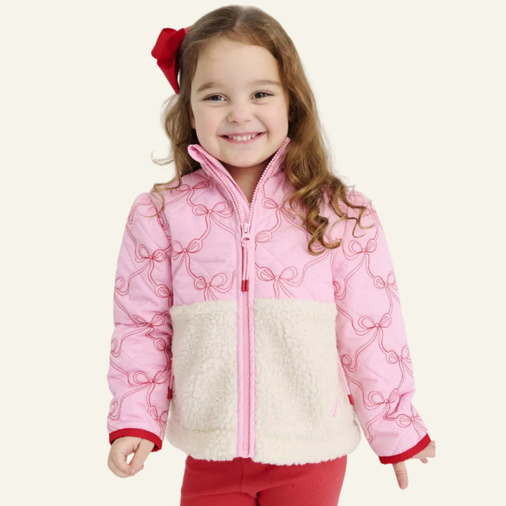 Cate Coat Bluffton Bows with Richmond Red &amp; Palmetto Pearl
