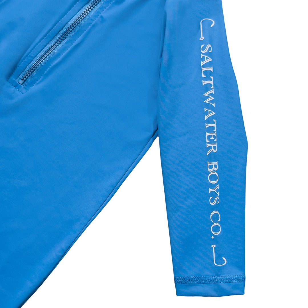 Tybee Rashguard Romper Med Blue