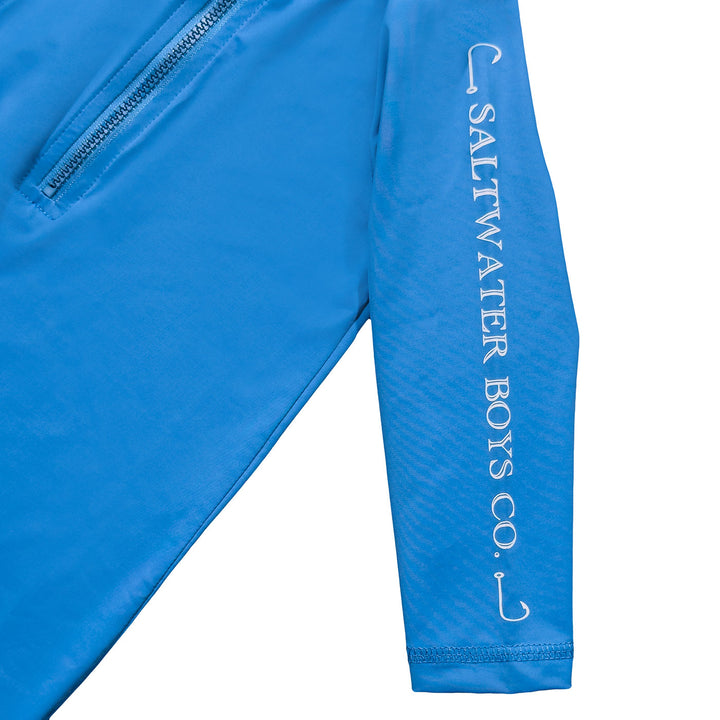 Tybee Rashguard Romper Med Blue