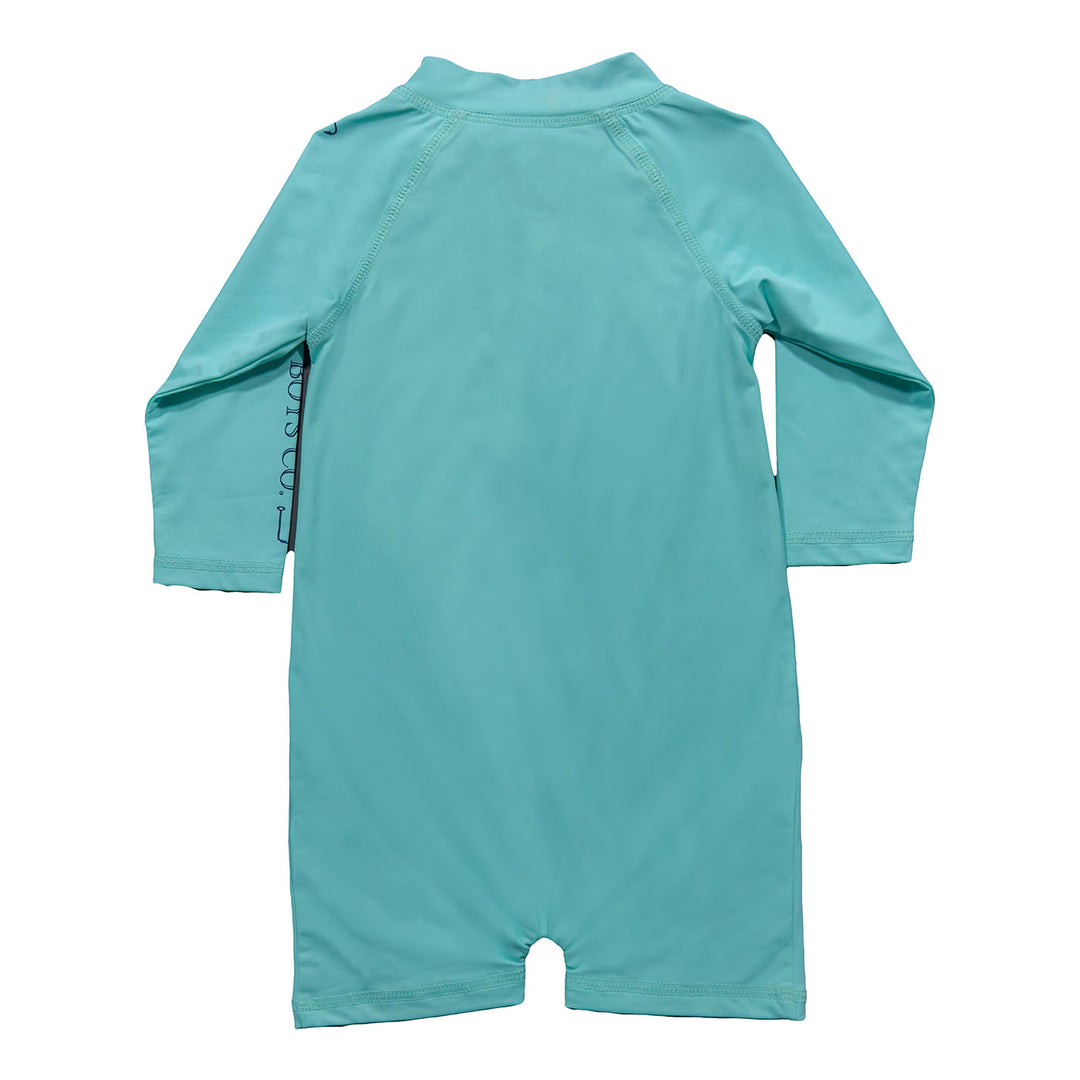 Tybee Rashguard Romper Aqua
