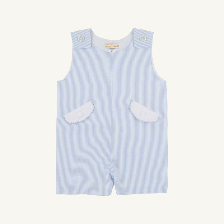 Prescott Pocket Jon Jon Breakers Blue Seersucker with Worth Ave White