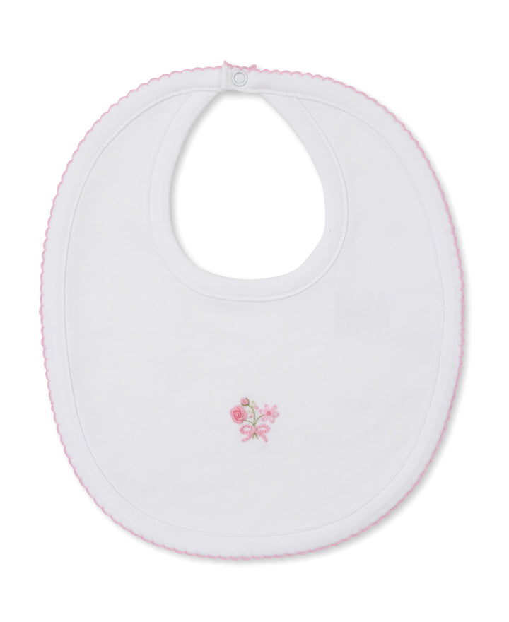 Premier Old English Roses Bib W/Hand Embroidered