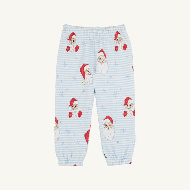 Gates Sweeney Sweatpant Dear Santa with Buckhead Blue Stripe