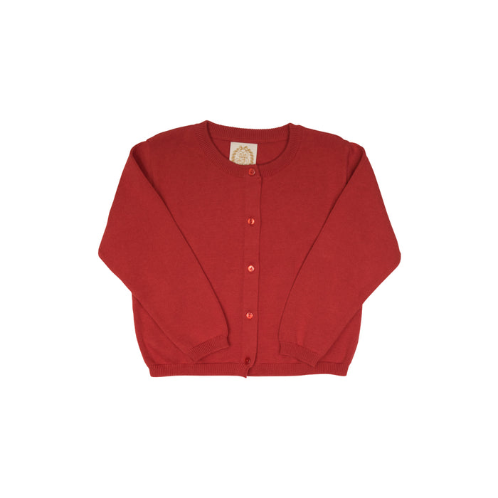 Cambridge Cardigan - Richmond Red with Pearlized Buttons