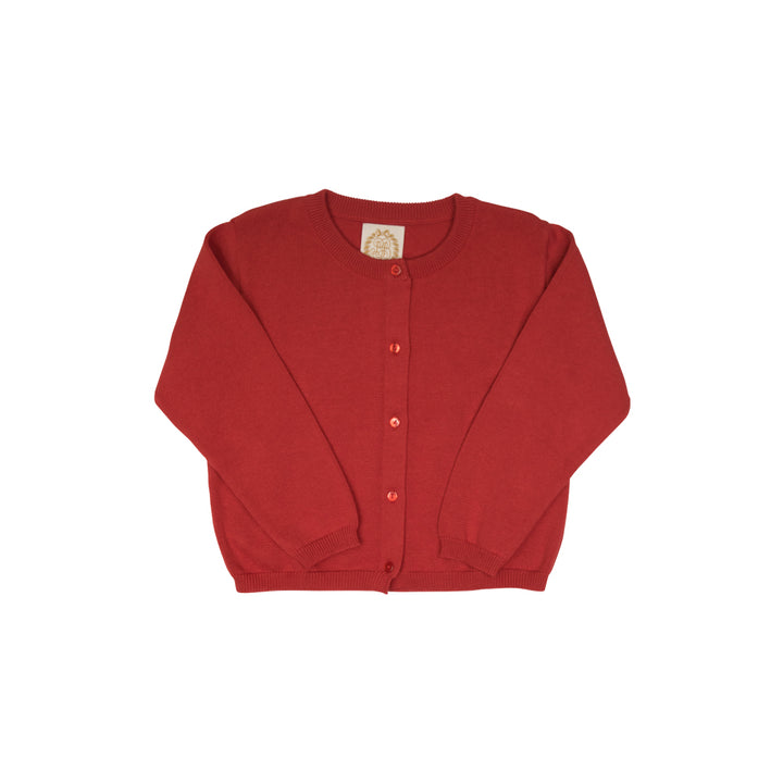 Cambridge Cardigan - Richmond Red with Pearlized Buttons