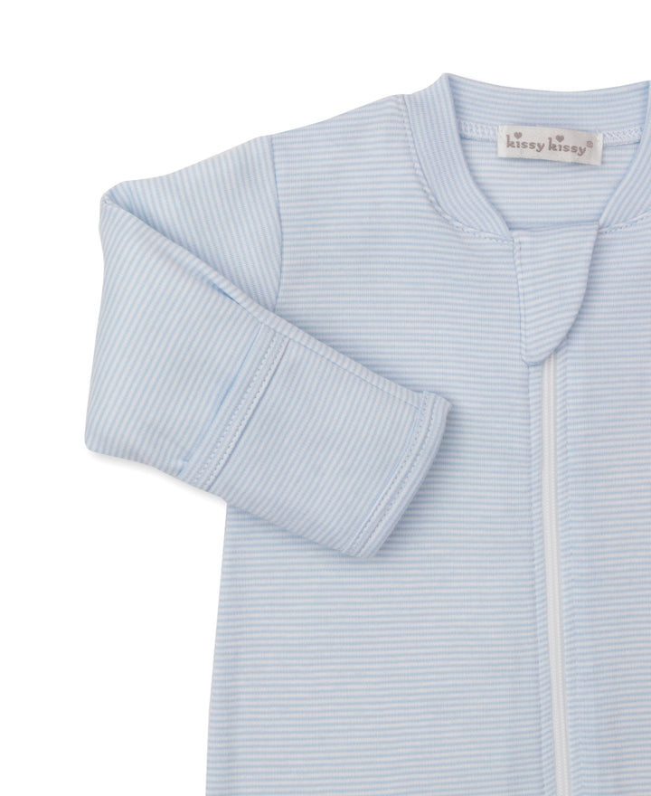 Forest Fanfare Footie W/ Zip Stripe