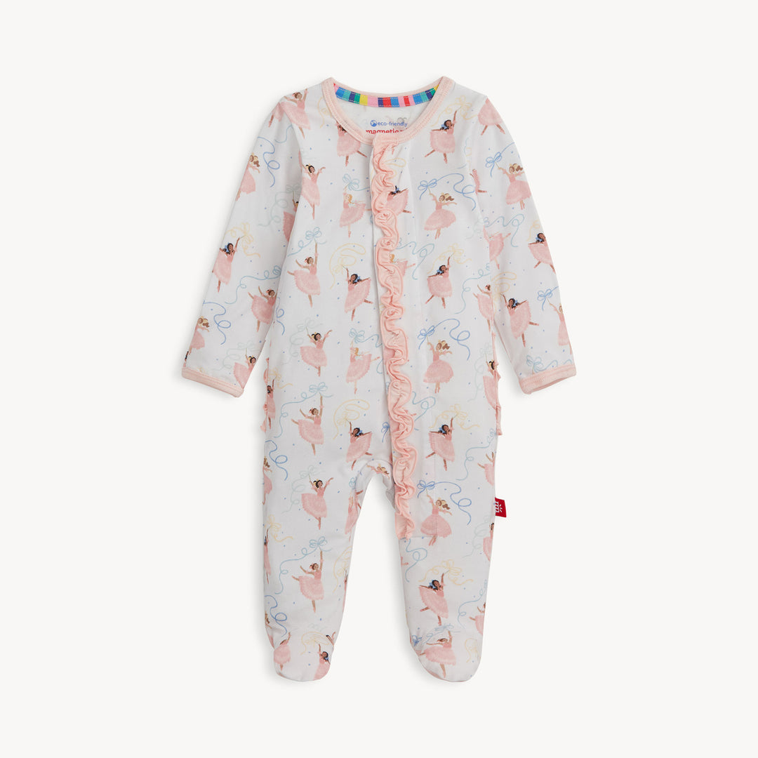 Pretty Plies Modal Parent Favorite Footie With Ruffles