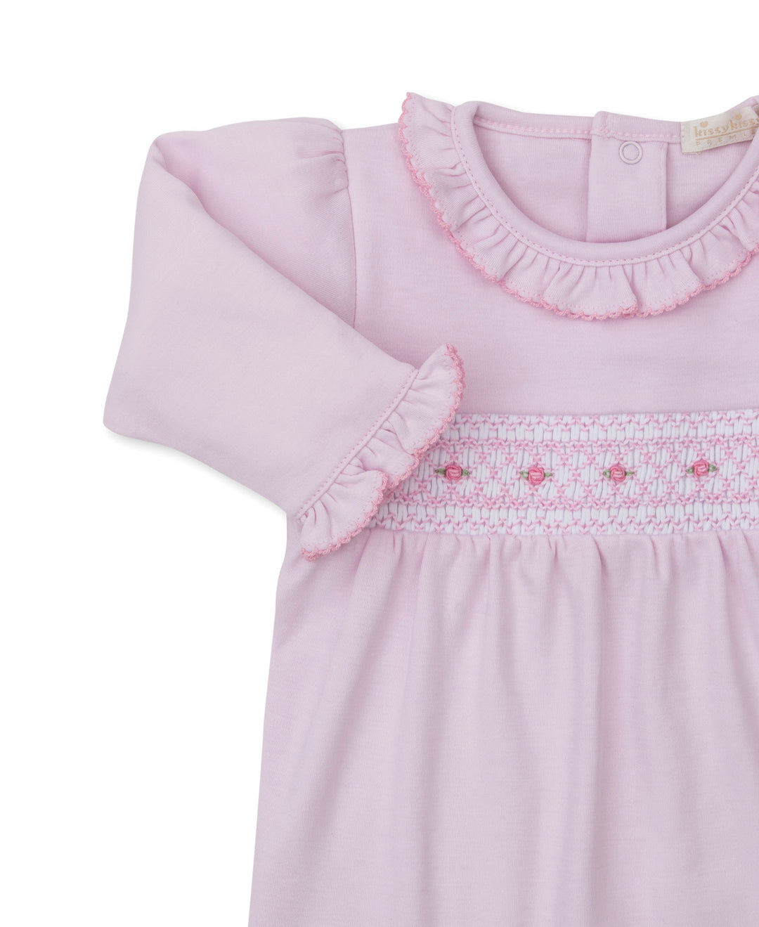 CLB Fall  Pink Hand Smocked Playsuit