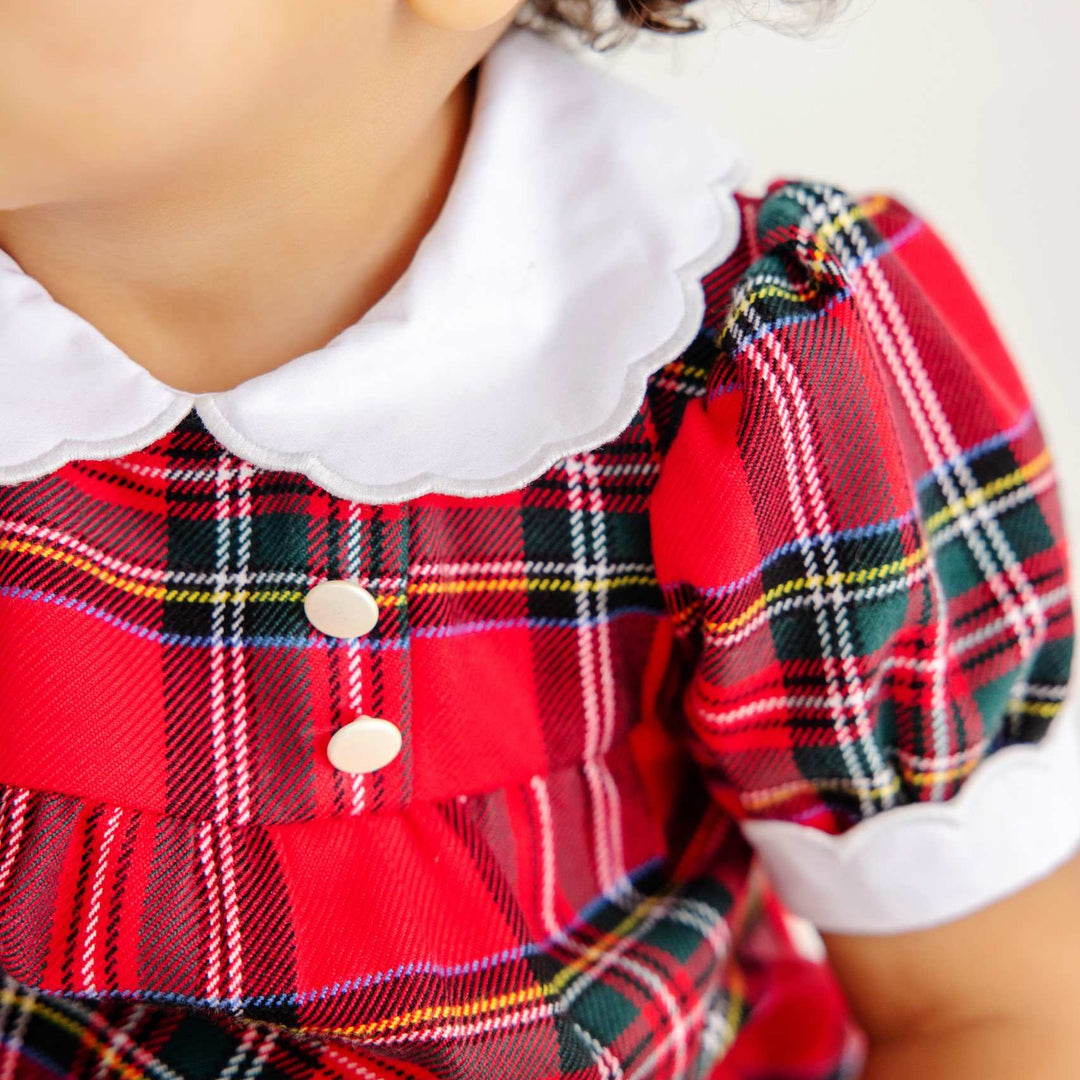 Mary Baker Bubble- Woven Yarn Society Prep Plaid in Worth Ave White