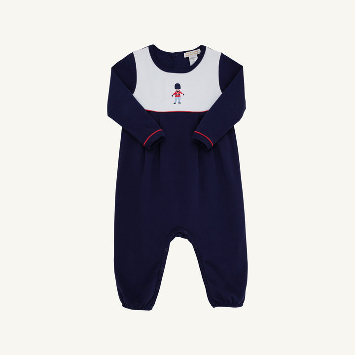 Long Sleeve Bradford Romper Nantucket Navy with Soldier