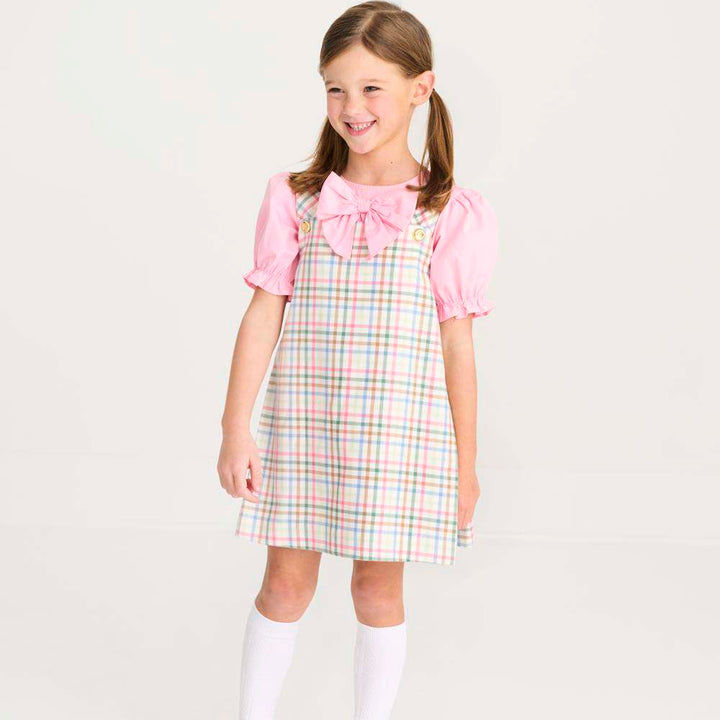 Pleated Ginny Jumper Manalapan Plaid