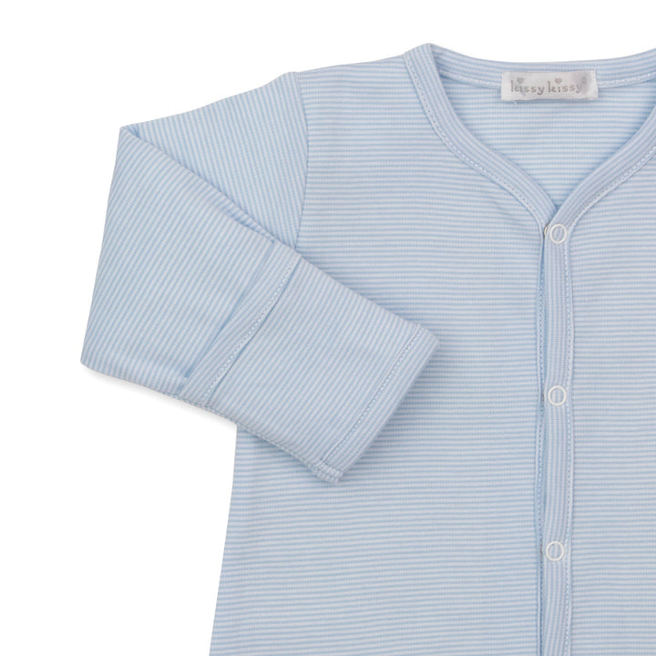 Gingham Rockers Light Blue Convertible Gown Stripe