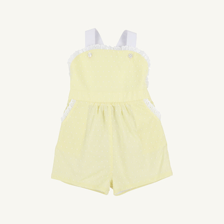 Ruthie Romper York Yellow and Worth Ave White