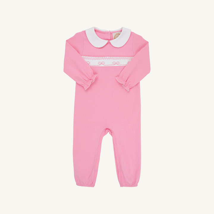 Rigsby Romper Hamptons Hot Pink Worth Worth Ave White