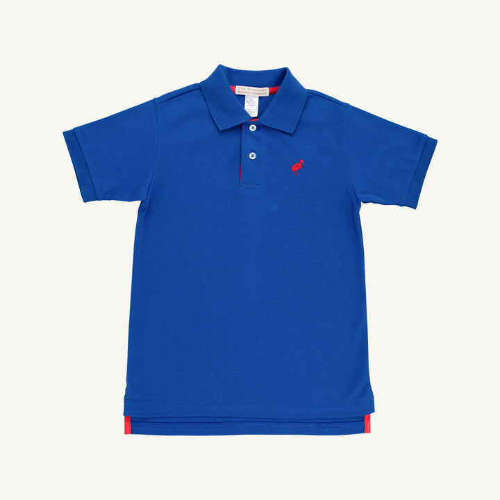 Prim &amp; Proper Polo &amp; Onesie Rockefeller Royal with Richmond Red