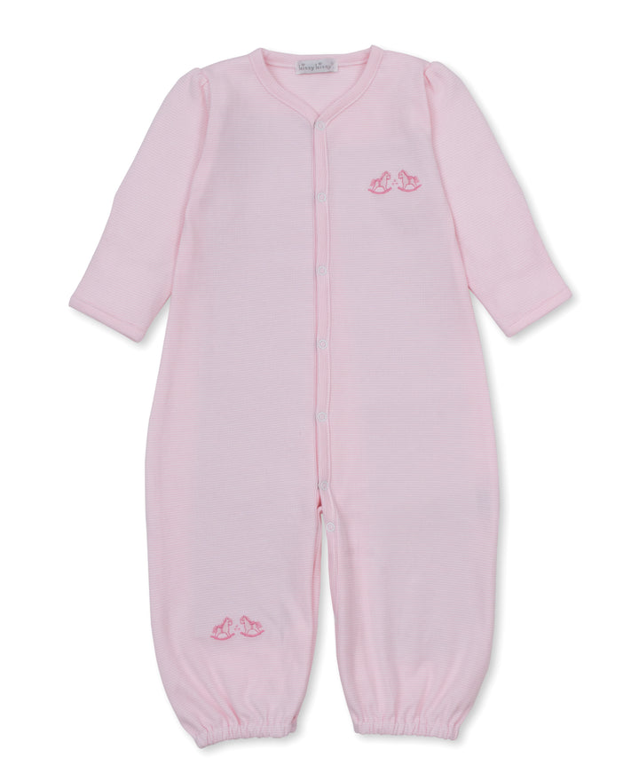 Gingham Rockers Pink Convertible Gown Stripe