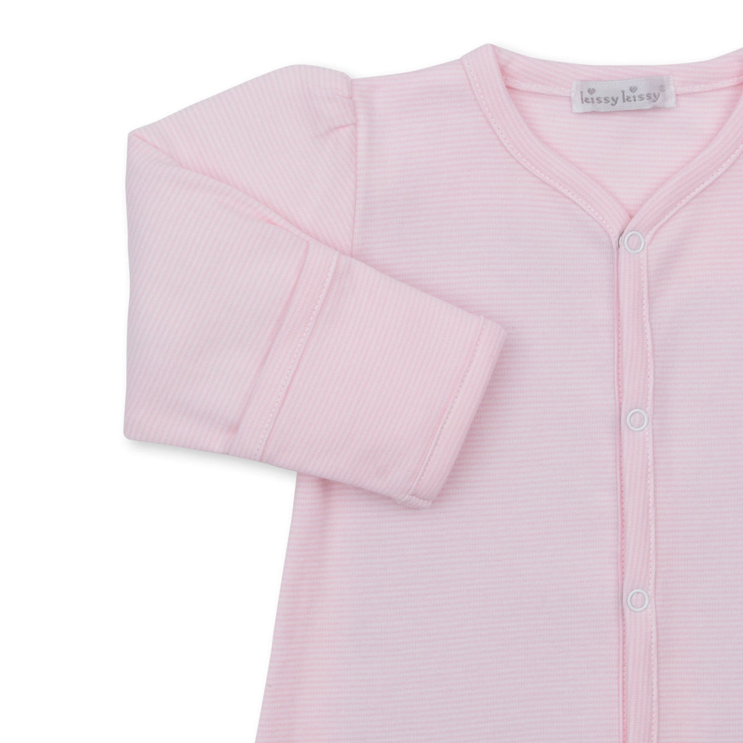 Gingham Rockers Pink Convertible Gown Stripe