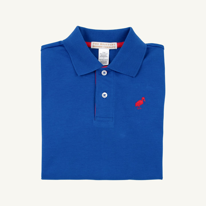 Prim &amp; Proper Polo &amp; Onesie Rockefeller Royal with Richmond Red