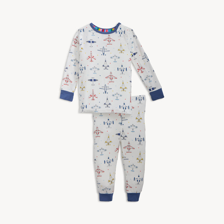 Just Plane Fun Modal Modal Pajama Long Sleeve Set