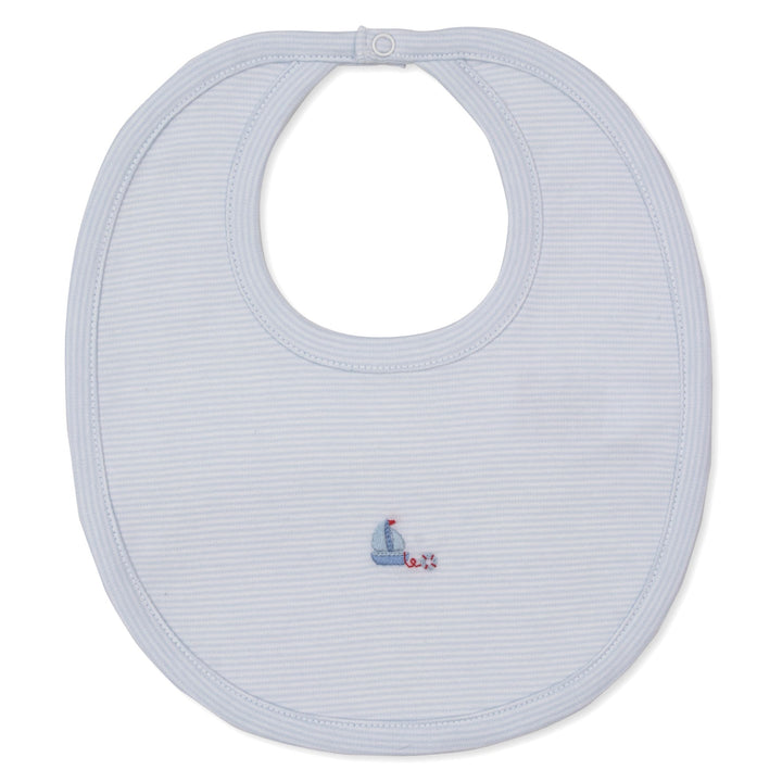 CLB Summer Medley 26 Light Blue W/Hand Embroidered Stripe Bib