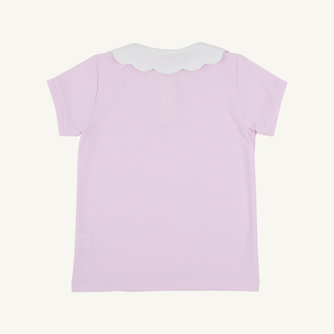 Prepletic™ Preppy Polo Valley High Violet Stripe with Worth Ave White