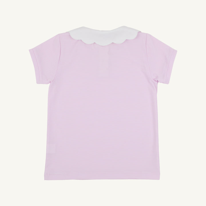 Prepletic™ Preppy Polo Valley High Violet Stripe with Worth Ave White