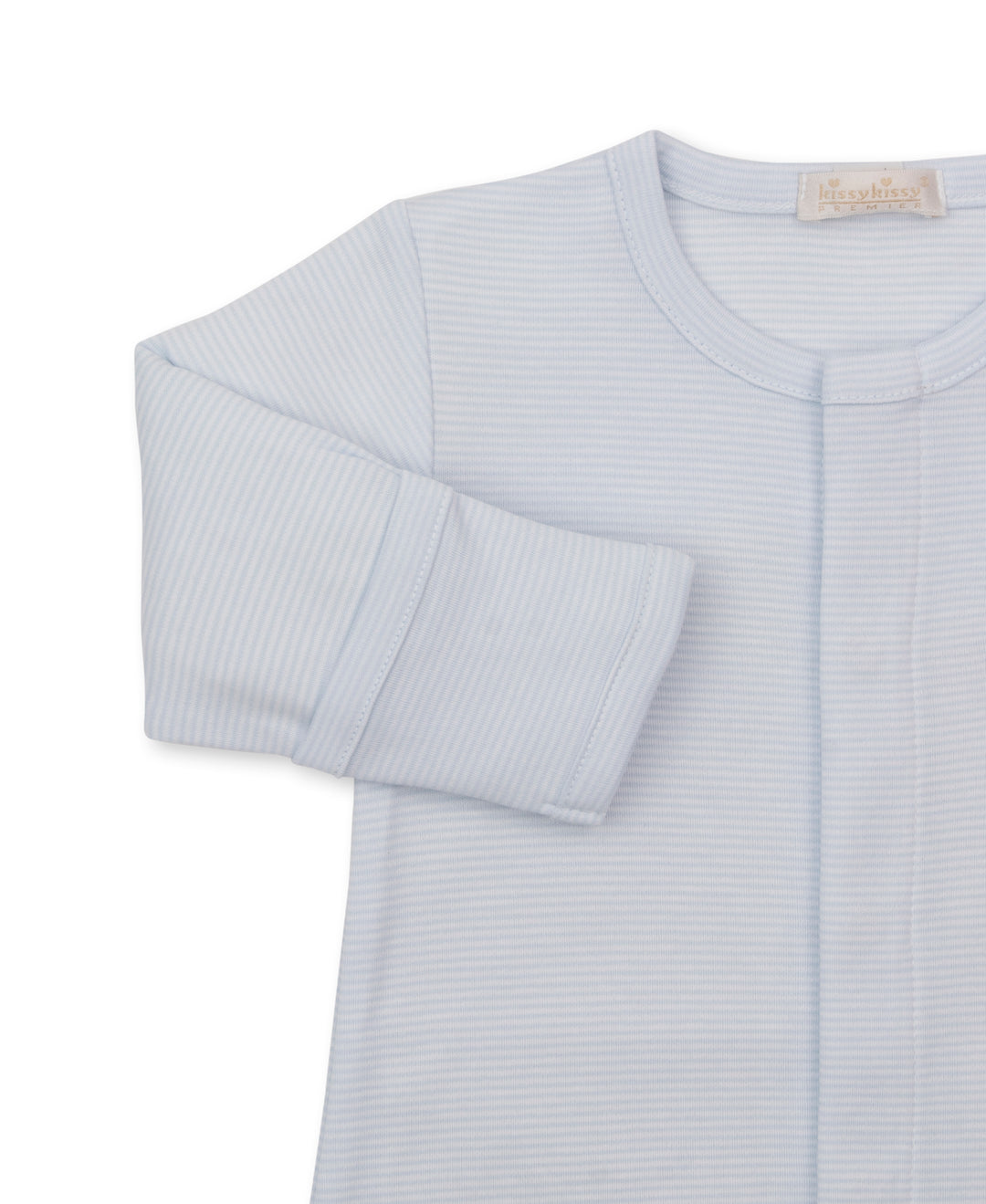 Premier Puppy Paws Blue Hand Embroidered Stripe Convertible Gown