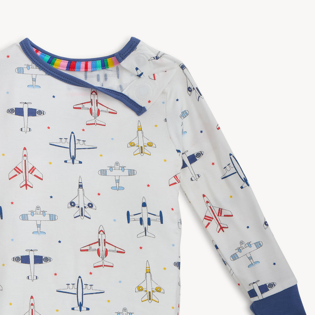 Just Plane Fun Modal Modal Pajama Long Sleeve Set