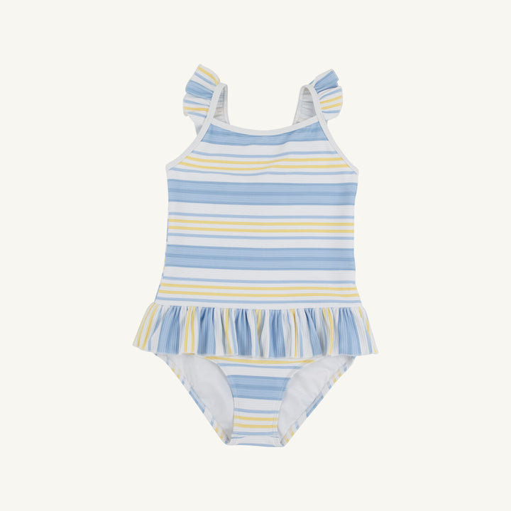 St. Lucia Swimsuit SoBro Stripe with Worth Avenue White
