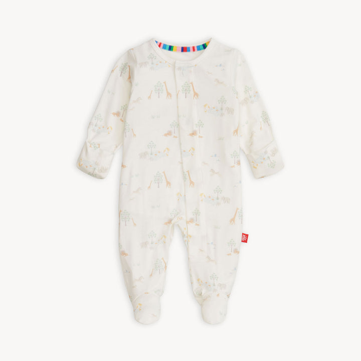 White Serene Safari Modal Magnetic Footie