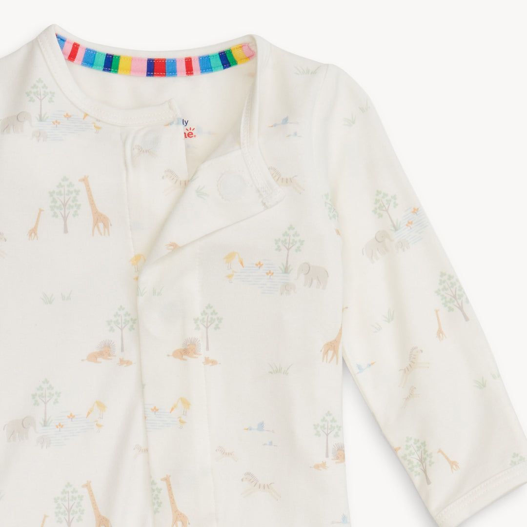 White Serene Safari Modal Magnetic Footie