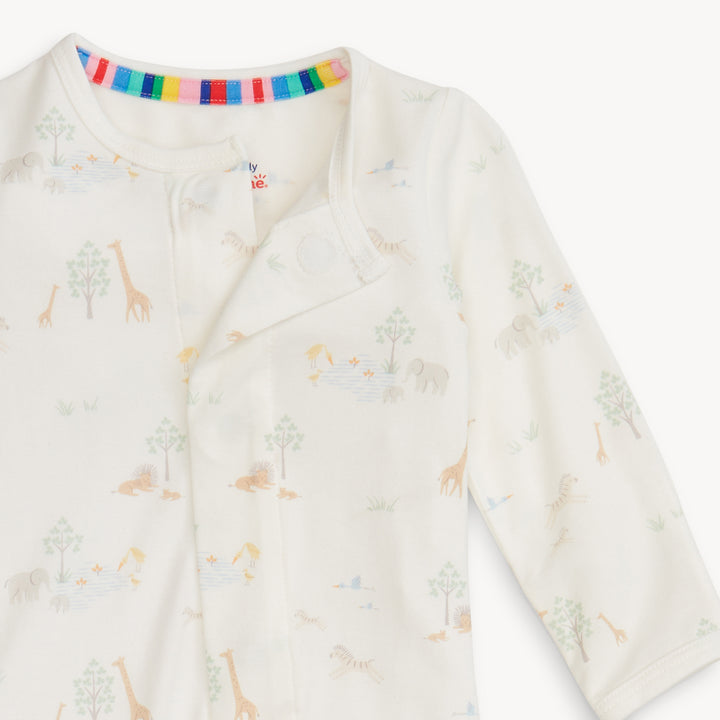 White Serene Safari Modal Magnetic Footie