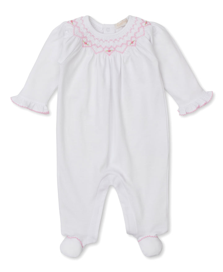 CLB Fall Bishop Footie W/Hand Smocked