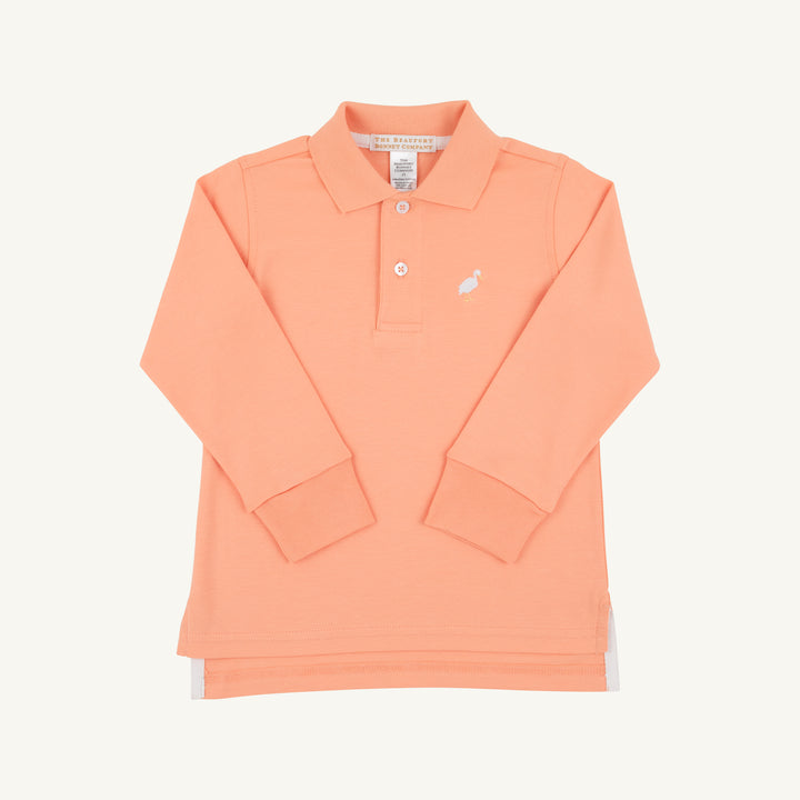 Long Sleeve Prim &amp; Proper Polo Seashore Sherbet