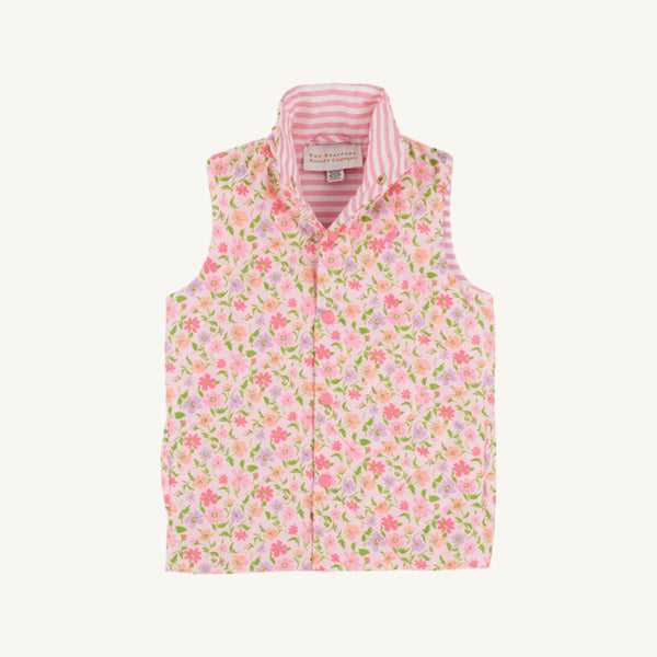 Vaughn Vest Grand Cayman Gardens with Romany Rose Stripe &amp; Romany Rose Stork