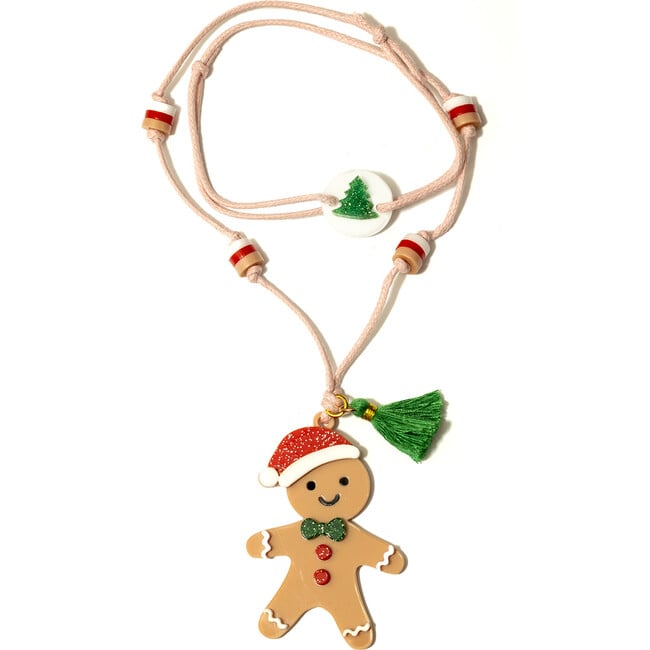 Gingerbread Girl Red Necklace