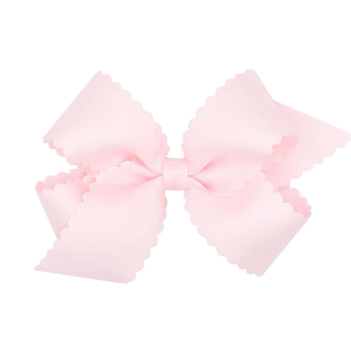 Medium Grosgrain Bow W/Scalloped Edge