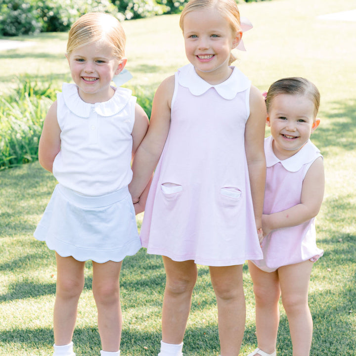 Pink Scalloped Dress