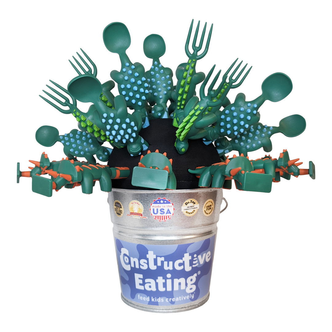 Constructive Eating Dino Utensils