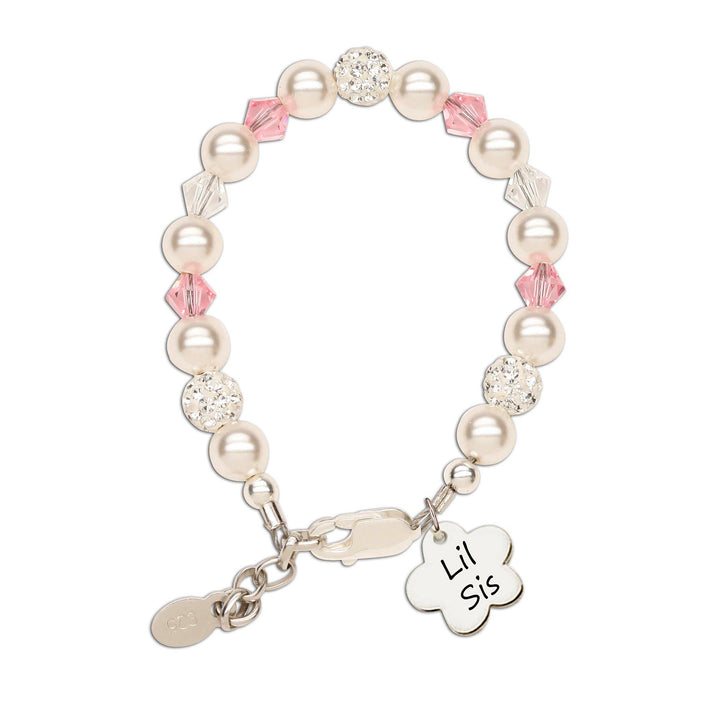 Lil Sis Flower: Sterling Silver Flower Bracelet