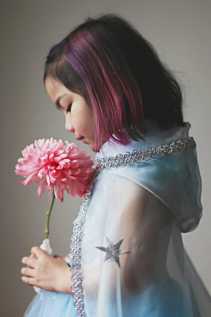 Blue Snow Queen Cape