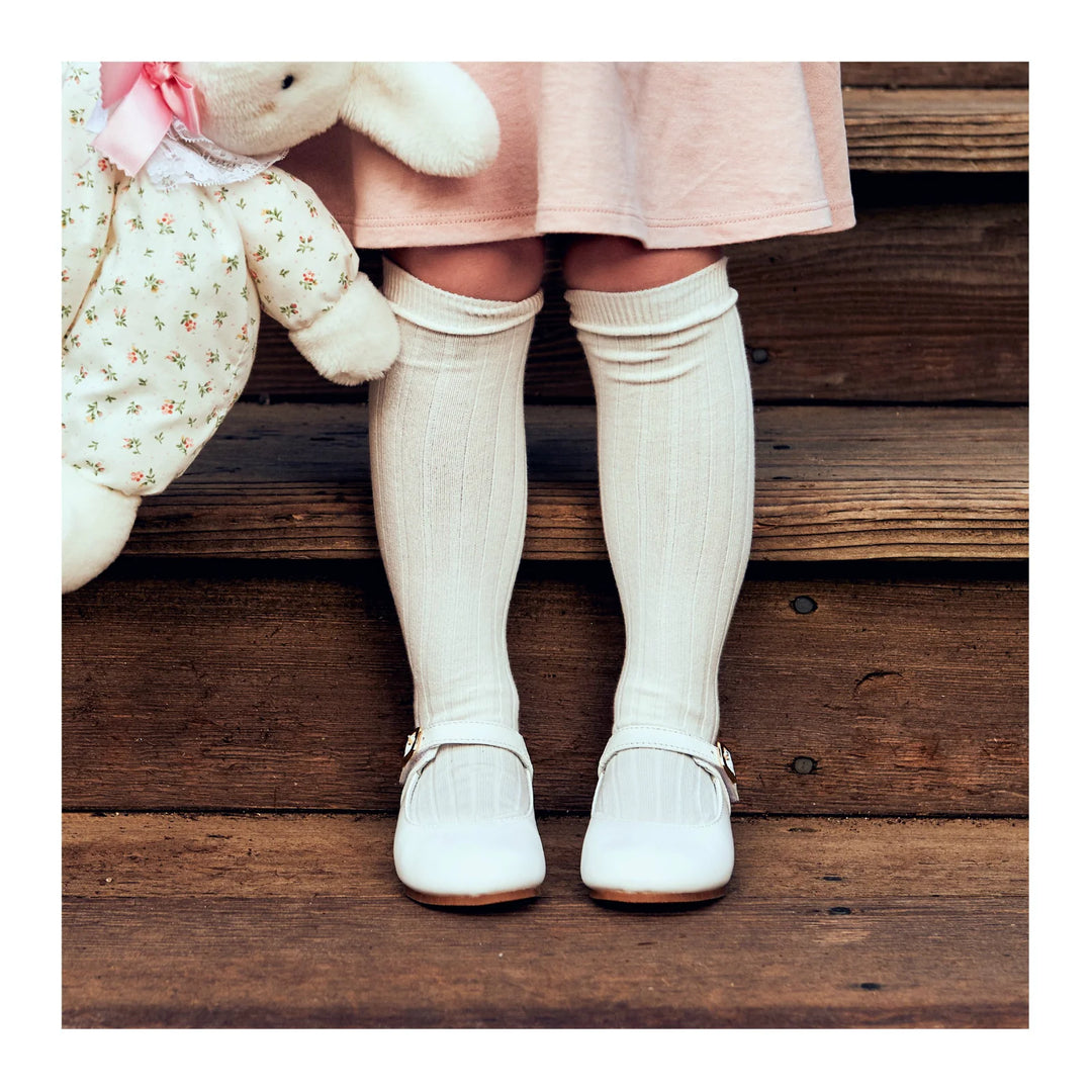 Rebecca Dressy Flat, White