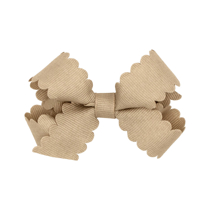 Mini Grosgrain Scalloped Edge Bow (multiple colors available)