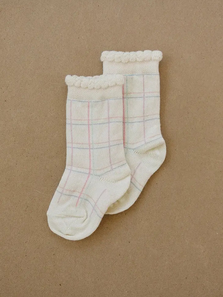 Sage Knee High Pastel Socks