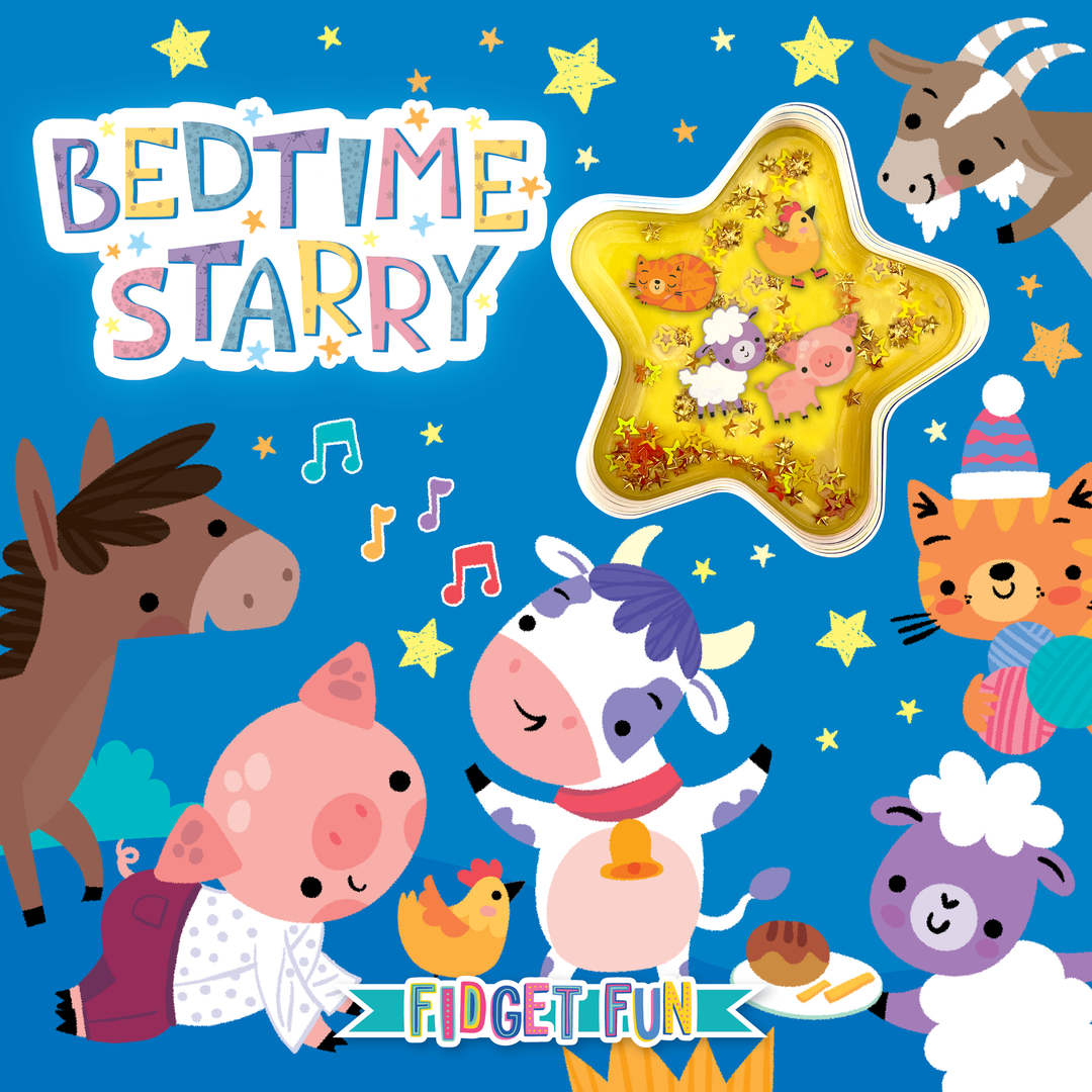 Bedtime Starry - Touch &amp; Feel with Fidget Confetti Gel Pouch